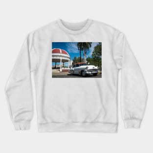 American car from the 50's in Havana, Cuba Crewneck Sweatshirt